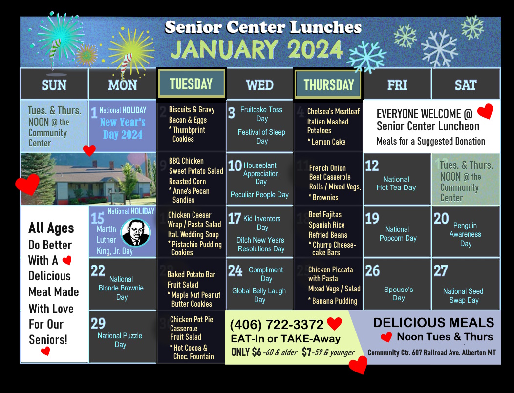 Events Community Calendar Town of Alberton Montana News